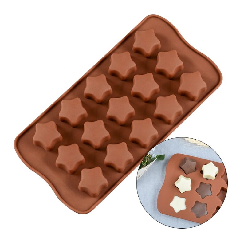 15 Mini Shiny Star Design Unique Silicone Chocolate Molds