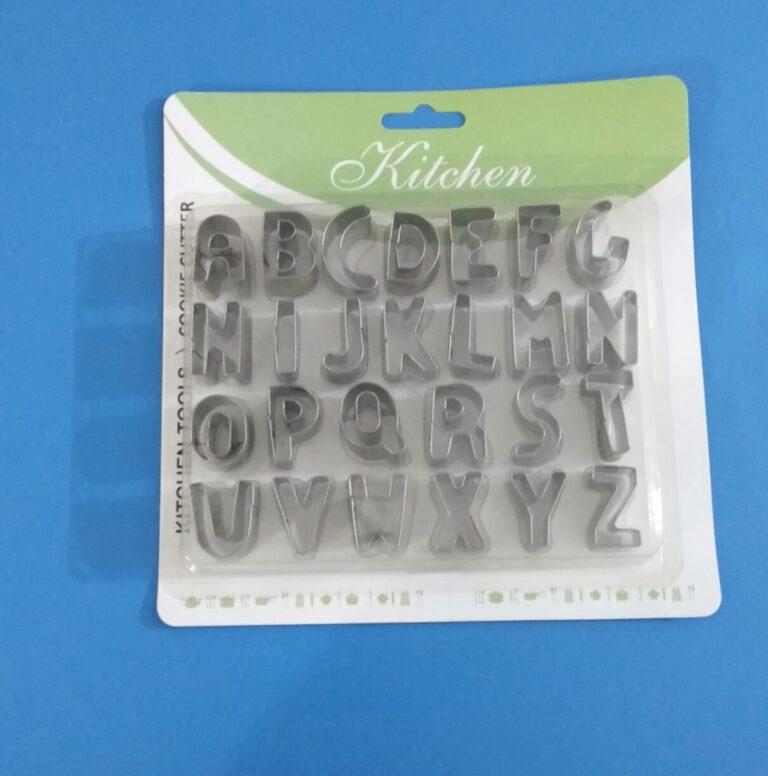 Stainless Steel Small Alphabet Cutters A-Z