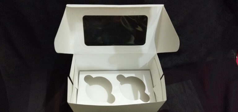 2 cavity cupcake box