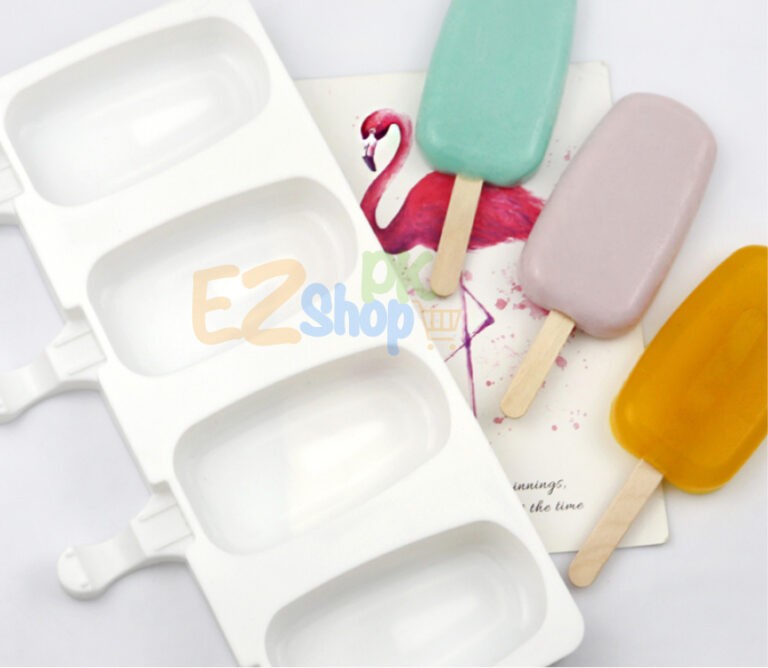 4 Cavities Oval Silicone cakesicle Ice Cream Mold
