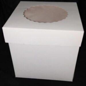 Cake Box 12 by 7.5 window box ( Bleech box )