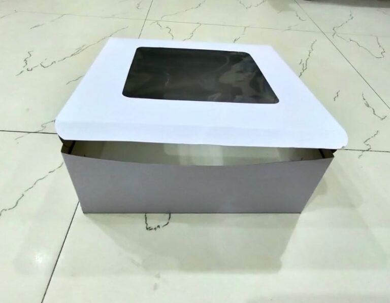 Cake Box 12 by 4.5 window box ( Normal box )