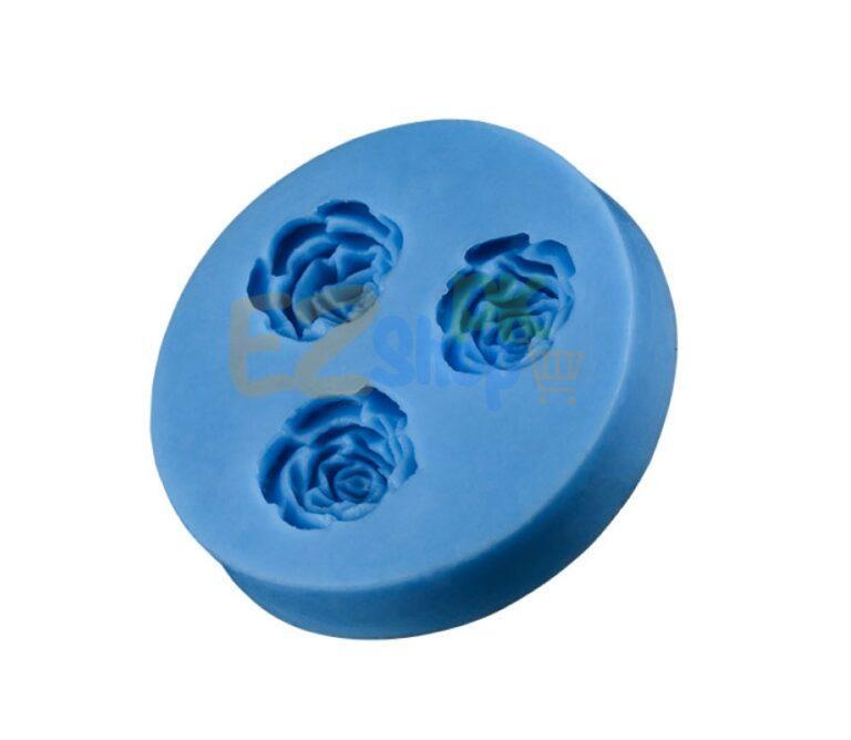 Flower 3 Cavity Silicone Moulds For Fondant