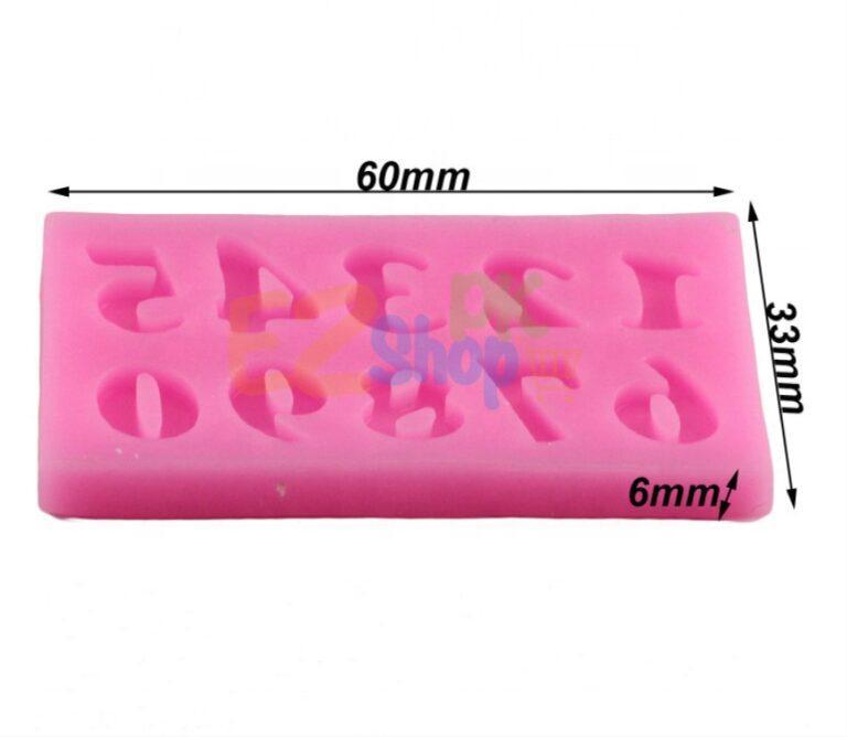 Number 0-9 fondant silicone mold small size