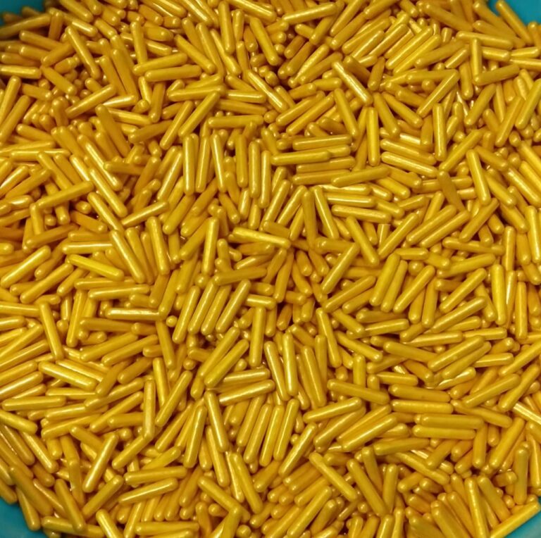 Gold Pastel Bullet Rods Sprinkles 30gm