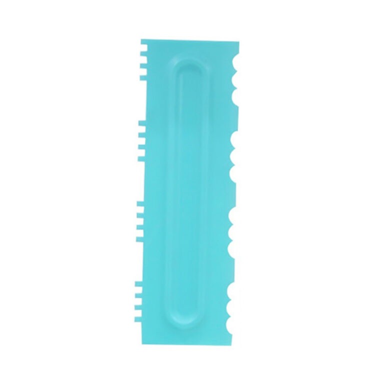 Plastic cake scrapper comb design 1