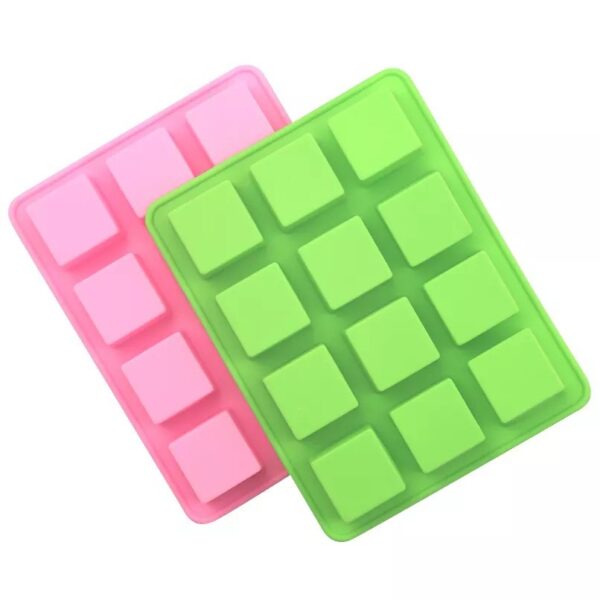 Square Cube Shape Silicone Mold 12 Cavity